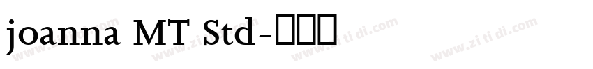 joanna MT Std字体转换
